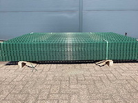 Heras - 8/6/8 - dubbelstaafs hekwerk donkergroen 183cm hoog (25x) - afbeelding 2 van  8