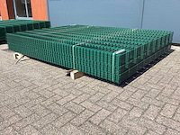 Heras - 8/6/8 - dubbelstaafs hekwerk donkergroen 183cm hoog (25x) - afbeelding 3 van  8