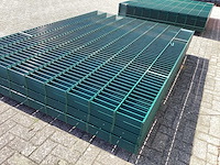 Heras - 8/6/8 - dubbelstaafs hekwerk donkergroen 183cm hoog (25x) - afbeelding 5 van  8