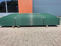 Heras - 8/6/8 - dubbelstaafs hekwerk donkergroen 203cm hoog (25x) - afbeelding 2 van  9