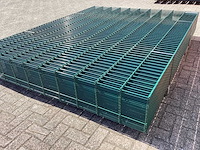 Heras - 8/6/8 - dubbelstaafs hekwerk donkergroen 203cm hoog (25x) - afbeelding 4 van  9