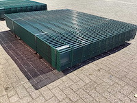Heras - 8/6/8 - dubbelstaafs hekwerk donkergroen 203cm hoog (25x) - afbeelding 5 van  9
