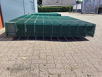 Heras - 8/6/8 - dubbelstaafs hekwerk donkergroen 203cm hoog (25x) - afbeelding 6 van  9