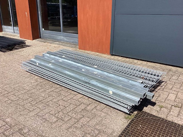 Heras - 8/6/8 - dubbelstaafs hekwerk gegalvaniseerd 1030 hoog (10x) - afbeelding 3 van  6