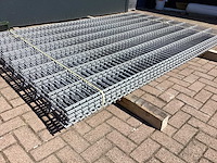 Heras - 8/6/8 - dubbelstaafs hekwerk gegalvaniseerd 163 hoog (10x) - afbeelding 1 van  8