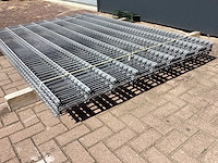Heras - 8/6/8 - dubbelstaafs hekwerk gegalvaniseerd 163 hoog (10x) - afbeelding 3 van  8