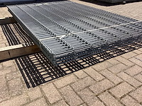 Heras - 8/6/8 - dubbelstaafs hekwerk gegalvaniseerd 163 hoog (10x) - afbeelding 1 van  4