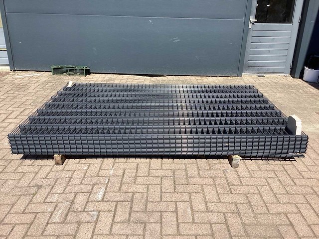 Heras - 8/6/8 - dubbelstaafs hekwerk gegalvaniseerd 163cm hoog (15x) - afbeelding 2 van  9