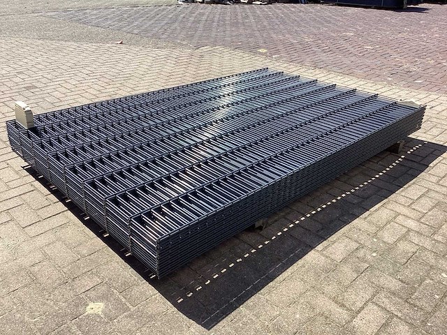 Heras - 8/6/8 - dubbelstaafs hekwerk gegalvaniseerd 163cm hoog (15x) - afbeelding 5 van  9