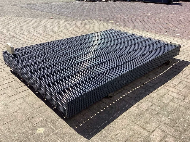 Heras - 8/6/8 - dubbelstaafs hekwerk gegalvaniseerd 163cm hoog (15x) - afbeelding 5 van  9