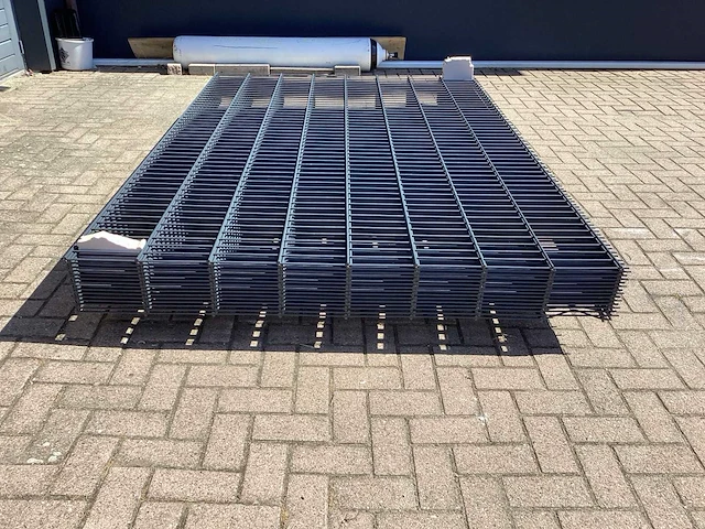 Heras - 8/6/8 - dubbelstaafs hekwerk gegalvaniseerd 163cm hoog (15x) - afbeelding 7 van  9