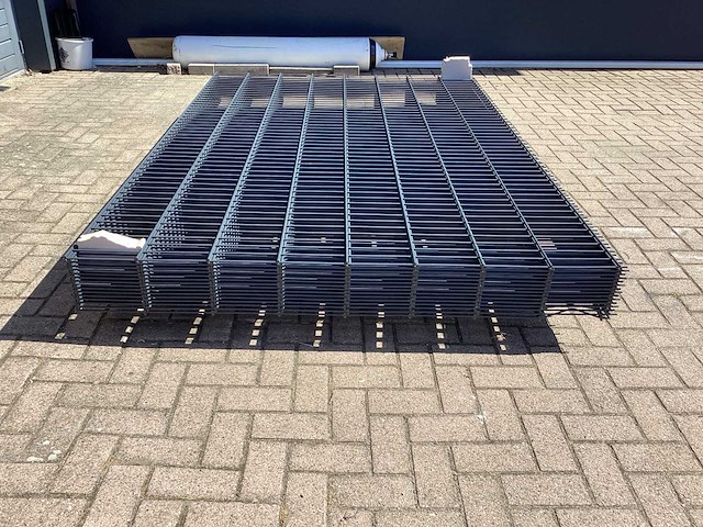 Heras - 8/6/8 - dubbelstaafs hekwerk gegalvaniseerd 163cm hoog (15x) - afbeelding 7 van  9