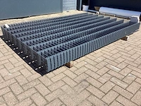 Heras - 8/6/8 - dubbelstaafs hekwerk gegalvaniseerd 163cm hoog (15x)