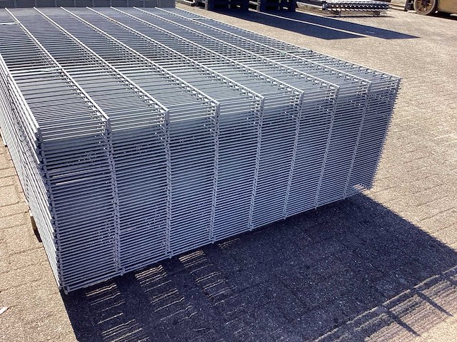 Heras - 8/6/8 - dubbelstaafs hekwerk gegalvaniseerd 163cm hoog (50x) - afbeelding 8 van  10