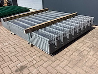 Heras - 8/6/8 - dubbelstaafs hekwerk gegalvaniseerd 183cm hoog (25x) - afbeelding 4 van  10