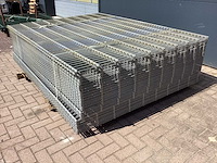 Heras - 8/6/8 - dubbelstaafs hekwerk gegalvaniseerd 183cm hoog (50x) - afbeelding 4 van  10