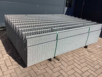 Heras - 8/6/8 - dubbelstaafs hekwerk gegalvaniseerd 183cm hoog (50x) - afbeelding 1 van  9