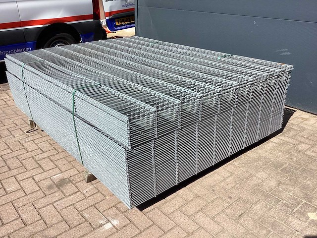 Heras - 8/6/8 - dubbelstaafs hekwerk gegalvaniseerd 183cm hoog (50x) - afbeelding 3 van  9