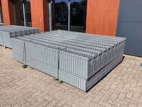 Heras - 8/6/8 - dubbelstaafs hekwerk gegalvaniseerd 183cm hoog (50x) - afbeelding 4 van  10