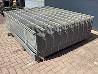 Heras - 8/6/8 - dubbelstaafs hekwerk gegalvaniseerd 183cm hoog (50x) - afbeelding 1 van  10