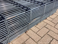 Heras - 8/6/8 - dubbelstaafs hekwerk gegalvaniseerd 203cm hoog (23x) paar aangezaagt - afbeelding 3 van  12