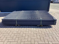 Heras - 8/6/8 - dubbelstaafs hekwerk gegalvaniseerd 203cm hoog (23x) paar aangezaagt - afbeelding 5 van  12