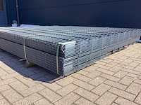 Heras - 8/6/8 - dubbelstaafs hekwerk gegalvaniseerd 203cm hoog (23x) paar aangezaagt - afbeelding 6 van  12
