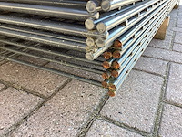 Heras - 8/6/8 - dubbelstaafs hekwerk gegalvaniseerd 203cm hoog (23x) paar aangezaagt - afbeelding 10 van  12