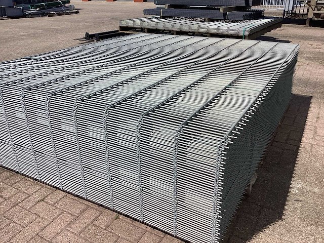 Heras - 8/6/8 - dubbelstaafs hekwerk gegalvaniseerd 203cm hoog (50x) - afbeelding 9 van  13