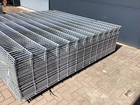 Heras - 8/6/8 - dubbelstaafs hekwerk gegalvaniseerd 223cm hoog (50x) - afbeelding 4 van  9
