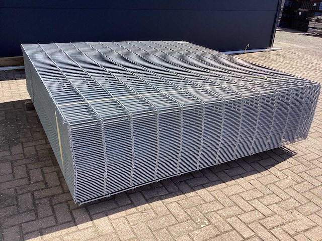 Heras - 8/6/8 - dubbelstaafs hekwerk gegalvaniseerd 223cm hoog (50x) - afbeelding 6 van  9