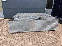 Heras - 8/6/8 - dubbelstaafs hekwerk gegalvaniseerd 223cm hoog (50x) - afbeelding 2 van  9