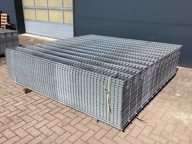 Heras - 8/6/8 - dubbelstaafs hekwerk gegalvaniseerd 223cm hoog (50x) - afbeelding 3 van  9