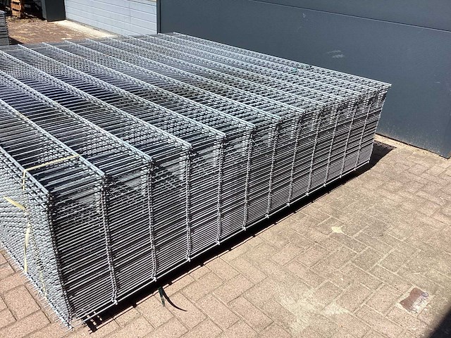 Heras - 8/6/8 - dubbelstaafs hekwerk gegalvaniseerd 223cm hoog (50x) - afbeelding 4 van  9