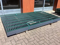 Heras - dubbelstaafs hekwerk 143cm hoog mix pakket (13x)