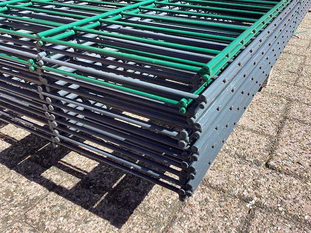 Heras - dubbelstaafs hekwerk 143cm hoog mix pakket (13x) - afbeelding 7 van  9