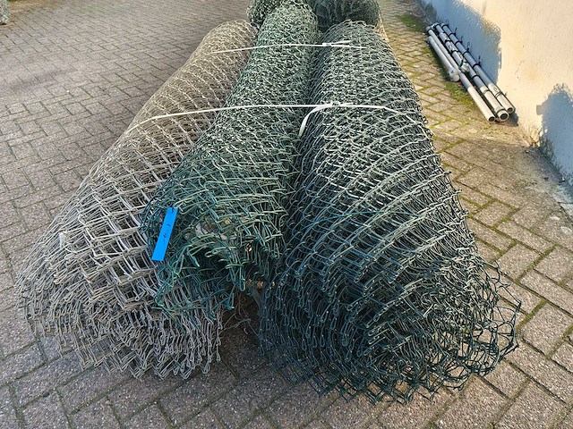 Heras - partij 3 rollen gaas ca 50 mtr 180cm hoog - afbeelding 3 van  9