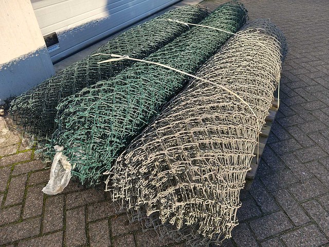 Heras - partij 3 rollen gaas ca 50 mtr 180cm hoog - afbeelding 6 van  9