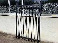 Heras - poort 125x200cm zwart gepoedercoat - afbeelding 2 van  7