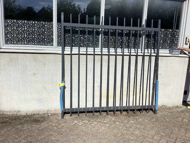 Heras - poort 200x200cm gepoedercoat antraciet - afbeelding 1 van  5
