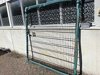 Heras - poort 200x200cm gepoedercoat zwart dubbelstaafs - afbeelding 3 van  5