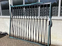Heras - poort 250x200cm gepoedercoat zwart - afbeelding 3 van  8