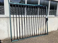 Heras - poort 250x200cm gepoedercoat zwart