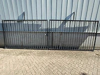 Heras - poort 310x200cm zwart gepoedercoat (2x) - afbeelding 5 van  12