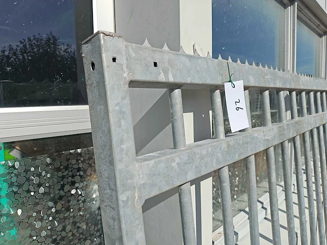 Heras - poort 350x200cm gegalvaniseerd met slot (2x) - afbeelding 10 van  12