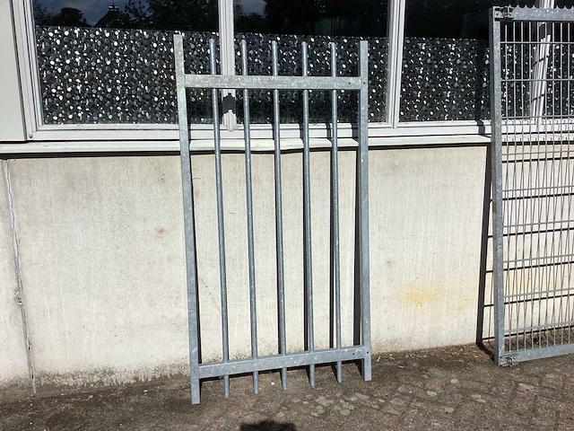 Heras - poort 95x180cm gegalvaniseerd - afbeelding 1 van  8