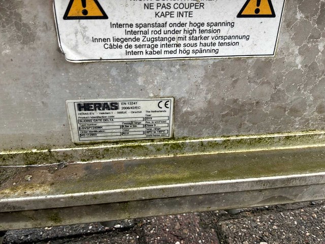 Heras aluminium elektrische schuifpoort 9.50m doorgang - afbeelding 8 van  8
