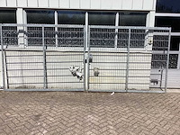 Heras dubbele poort gegalvaniseerd 5 mrt - afbeelding 2 van  9