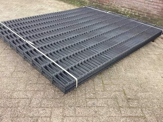 Heras dubbelstaafs 6/5/6 antraciet hekwerk (10x) - afbeelding 4 van  6