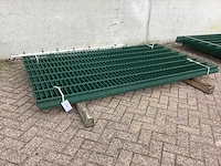Heras dubbelstaafs 6/5/6 groen hekwerk (11x) - afbeelding 2 van  8
